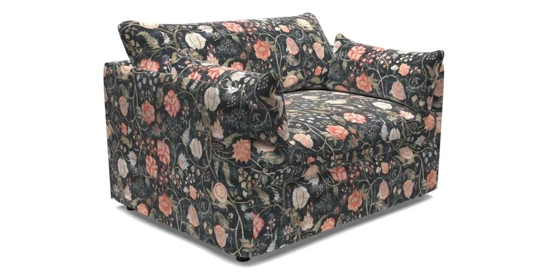 Madehurst Snuggler in Two Tone Plain Biscuit. Loose cover option available