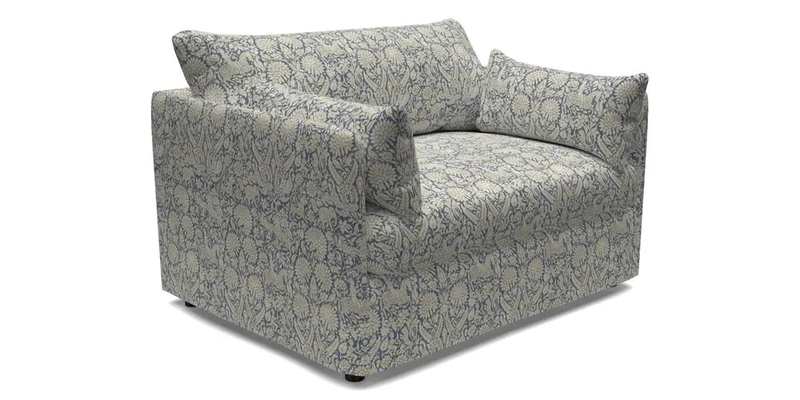 Madehurst Snuggler in Two Tone Plain Biscuit. Loose cover option available