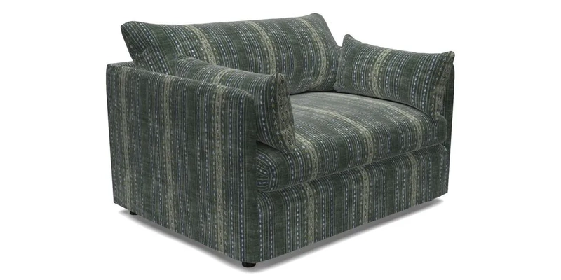 Madehurst Snuggler in Two Tone Plain Biscuit. Loose cover option available