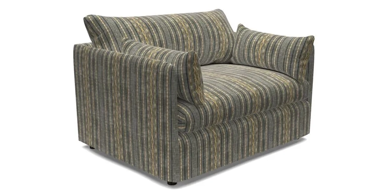Madehurst Snuggler in Two Tone Plain Biscuit. Loose cover option available