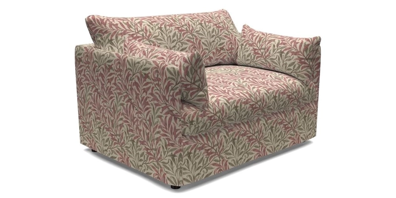 Madehurst Snuggler in Two Tone Plain Biscuit. Loose cover option available
