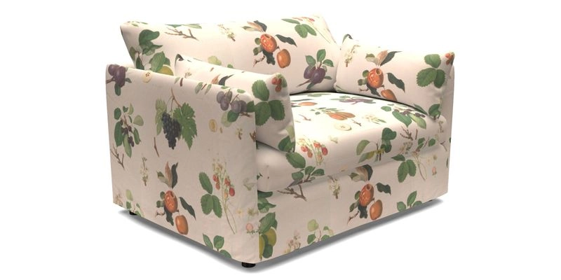 Madehurst Snuggler in Two Tone Plain Biscuit. Loose cover option available