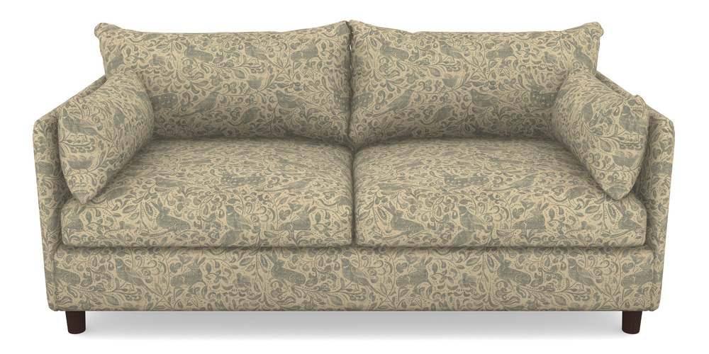 Product photograph of Madehurst 3 Seater Sofa In V A Drawn From Nature - Bird And Rabbit - Duck Egg from Sofas and Stuff Limited