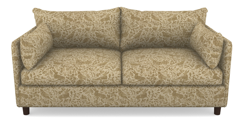 Product photograph of Madehurst 3 Seater Sofa In V A Drawn From Nature - Bird And Rabbit - Gold from Sofas and Stuff Limited