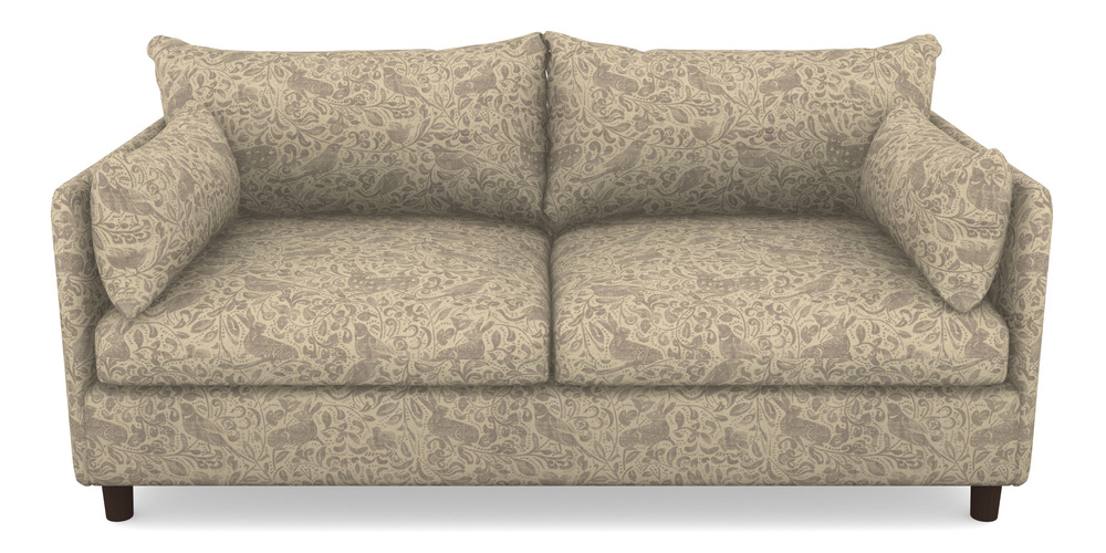 Product photograph of Madehurst 3 Seater Sofa In V A Drawn From Nature - Bird And Rabbit - Grey from Sofas and Stuff Limited