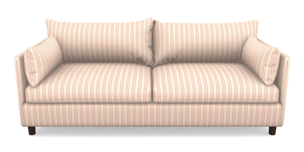 Product photograph of Madehurst 4 Seater Sofa In Cloth 22 - Racing Stripes Ayr - Cherry from Sofas and Stuff Limited