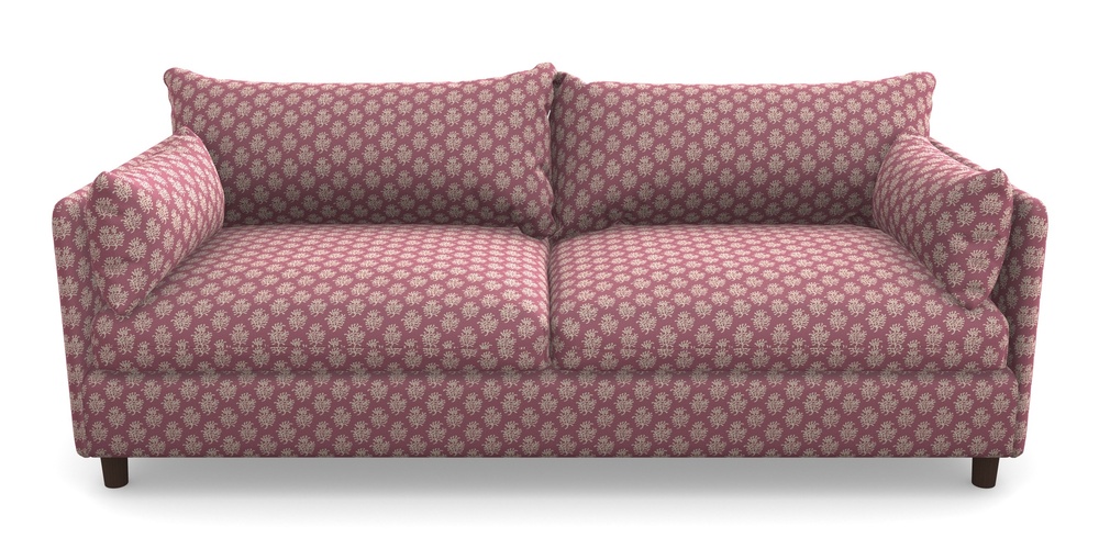 Product photograph of Madehurst 4 Seater Sofa In Cloth 21 - Coral 1 - Cassis from Sofas and Stuff Limited