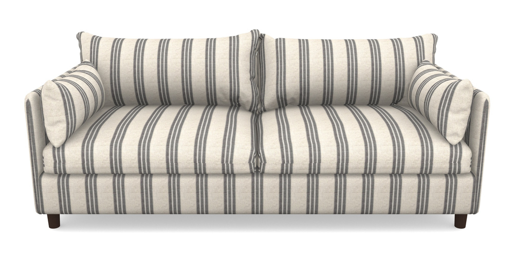 Product photograph of Madehurst 4 Seater Sofa In Cloth 18 Stripes - Bengal - Bible Black from Sofas and Stuff Limited