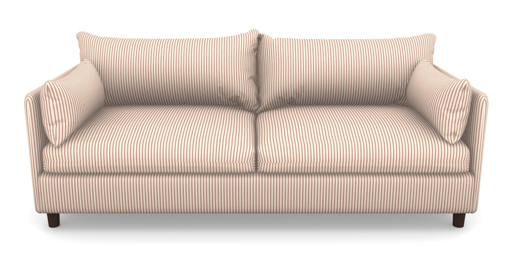 Product photograph of Madehurst 4 Seater Sofa In Cotton Stripe - Peony from Sofas and Stuff Limited