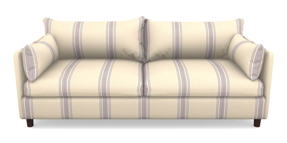 Product photograph of Madehurst 4 Seater Sofa In Cloth 22 - Racing Stripes Cheltenham - Blueberry from Sofas and Stuff Limited