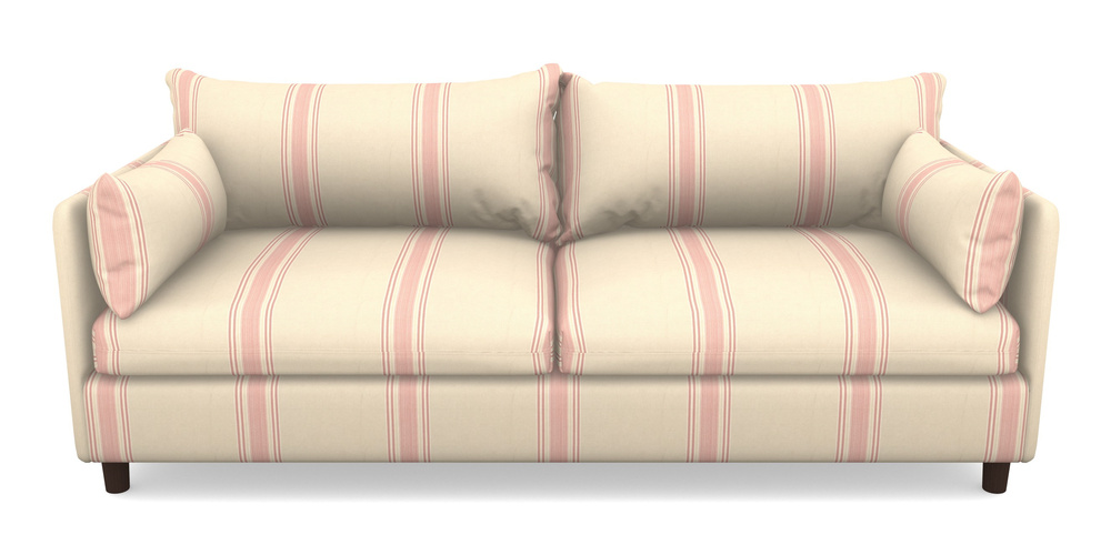 Product photograph of Madehurst 4 Seater Sofa In Cloth 22 - Racing Stripes Cheltenham - Cherry from Sofas and Stuff Limited