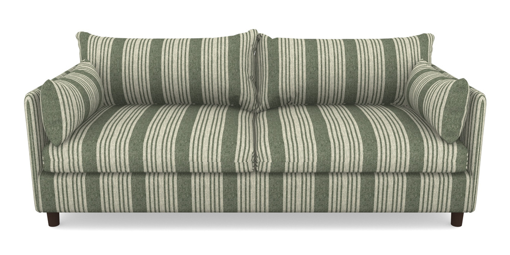 Product photograph of Madehurst 4 Seater Sofa In Cloth 22 - Bayadere - Courgette from Sofas and Stuff Limited