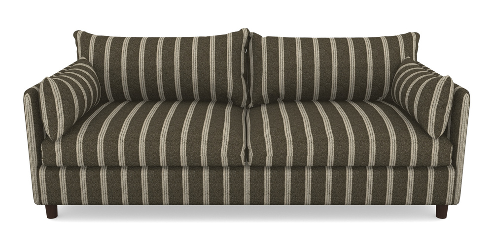 Product photograph of Madehurst 4 Seater Sofa In Cloth 20 - Design 2 - Olive Stripe from Sofas and Stuff Limited