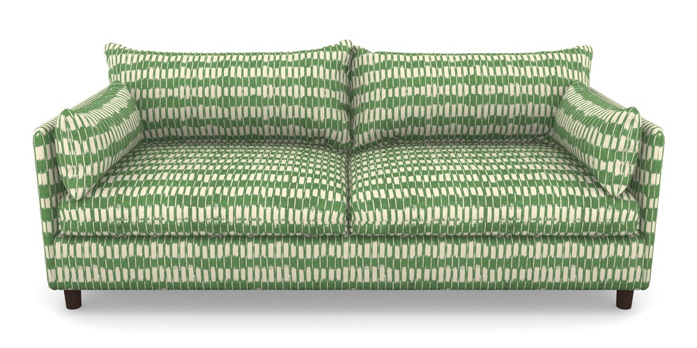 Product photograph of Madehurst 4 Seater Sofa In V A Brompton Collection - Ikat - Basil from Sofas and Stuff Limited