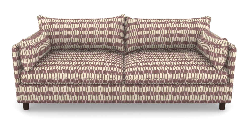 Product photograph of Madehurst 4 Seater Sofa In V A Brompton Collection - Ikat - Cacao from Sofas and Stuff Limited