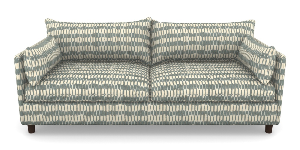 Product photograph of Madehurst 4 Seater Sofa In V A Brompton Collection - Ikat - Pebble from Sofas and Stuff Limited