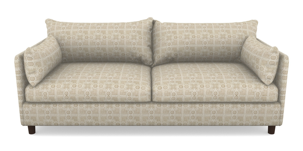 Product photograph of Madehurst 4 Seater Sofa In Rhs Collection - Small Knot Garden Cotton Weave - Gold from Sofas and Stuff Limited