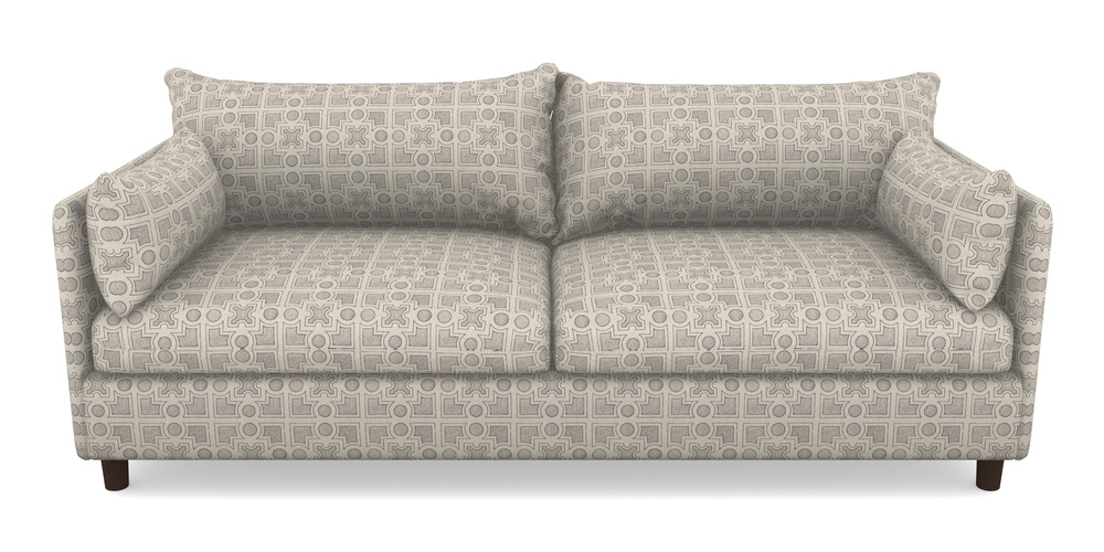 Product photograph of Madehurst 4 Seater Sofa In Rhs Collection - Small Knot Garden Cotton Weave - Grey from Sofas and Stuff Limited