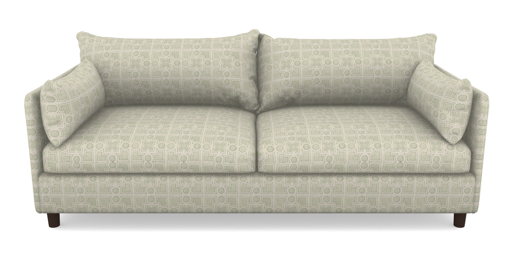 Product photograph of Madehurst 4 Seater Sofa In Rhs Collection - Small Knot Garden Cotton Weave - Pistachio from Sofas and Stuff Limited