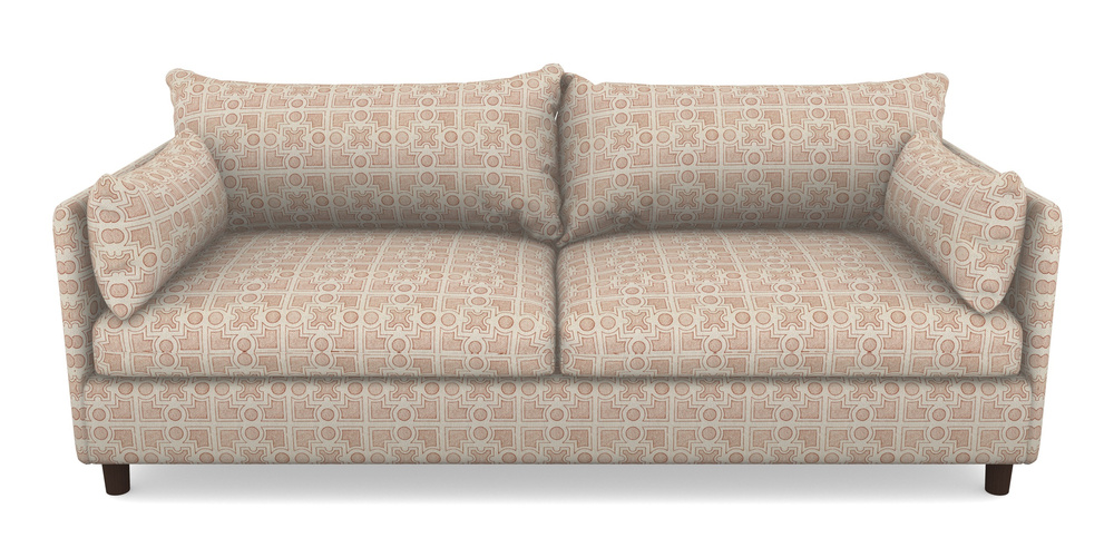 Product photograph of Madehurst 4 Seater Sofa In Rhs Collection - Small Knot Garden Cotton Weave - Terracotta from Sofas and Stuff Limited