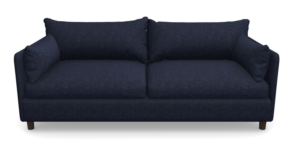 Product photograph of Madehurst 4 Seater Sofa In Super Soft Velvet - Navy from Sofas and Stuff Limited