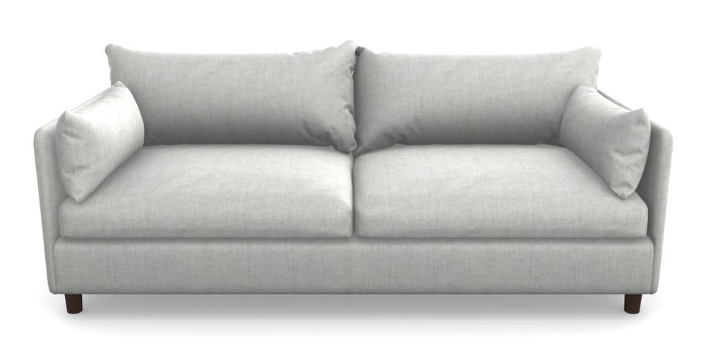 Product photograph of Madehurst 4 Seater Sofa In Super Soft Velvet - Silver from Sofas and Stuff Limited