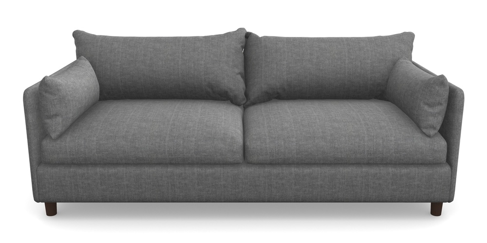 Product photograph of Madehurst 4 Seater Sofa In Super Soft Velvet - Steel from Sofas and Stuff Limited