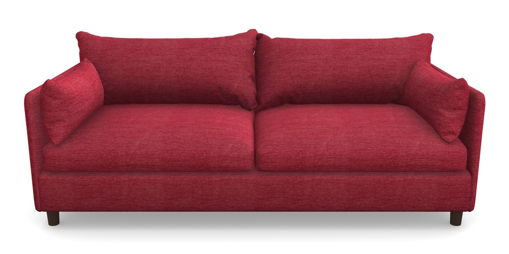 Product photograph of Madehurst 4 Seater Sofa In Textured Velvet - Firebrick from Sofas and Stuff Limited