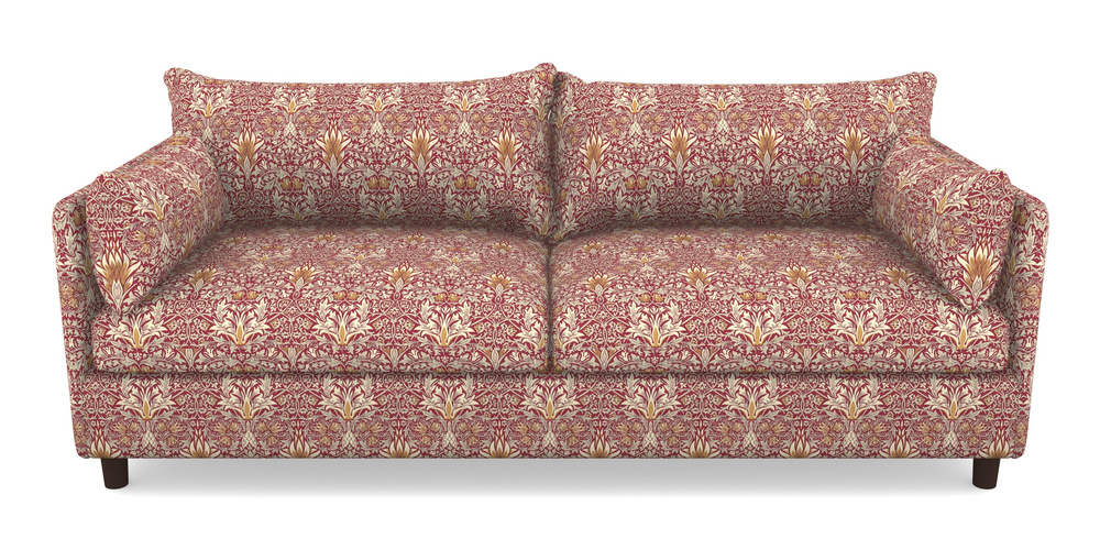 Product photograph of Madehurst 4 Seater Sofa In William Morris Collection - Snakeshead - Claret Gold from Sofas and Stuff Limited