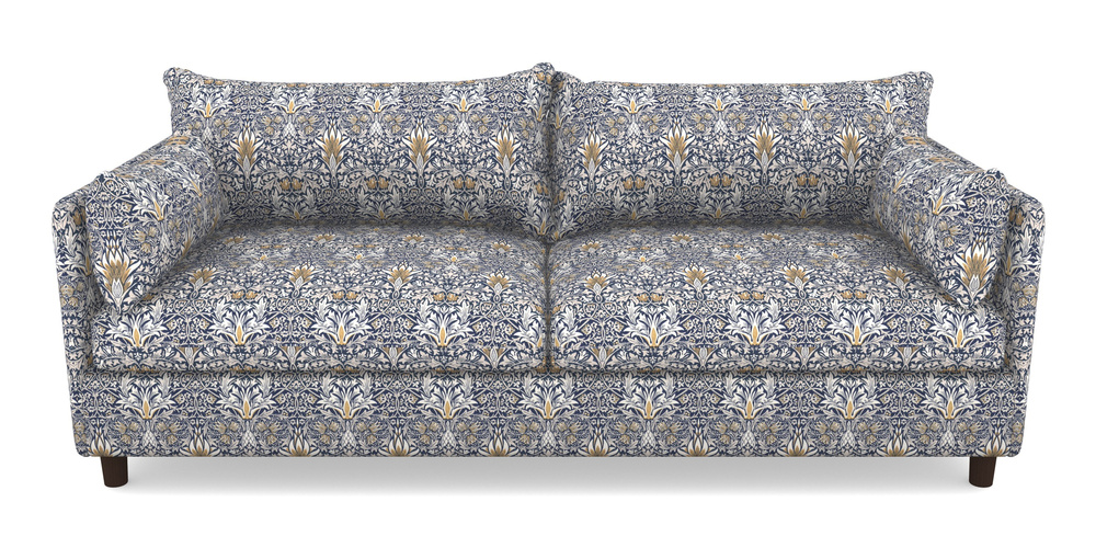 Product photograph of Madehurst 4 Seater Sofa In William Morris Collection - Snakeshead - Indigo Hemp from Sofas and Stuff Limited
