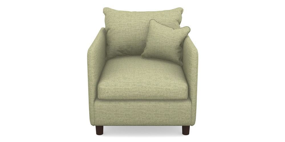 Product photograph of Madehurst Chair In Basket Weave - Sage from Sofas and Stuff Limited