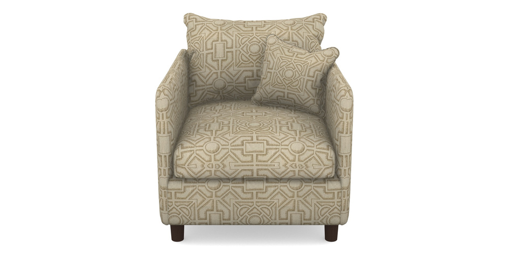 Product photograph of Madehurst Chair In Rhs Collection - Large Knot Garden Linen - Gold from Sofas and Stuff Limited