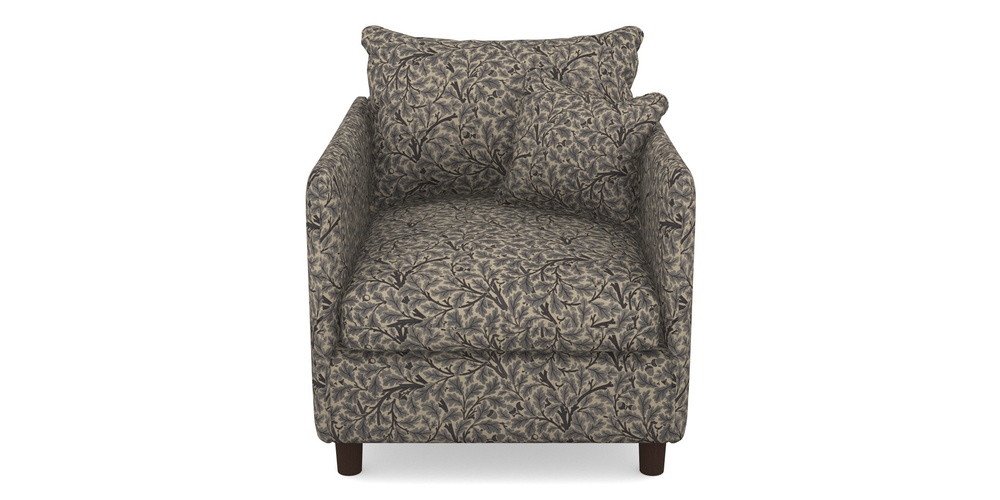 Product photograph of Madehurst Chair In V A Drawn From Nature Collection - Oak Tree - Navy from Sofas and Stuff Limited