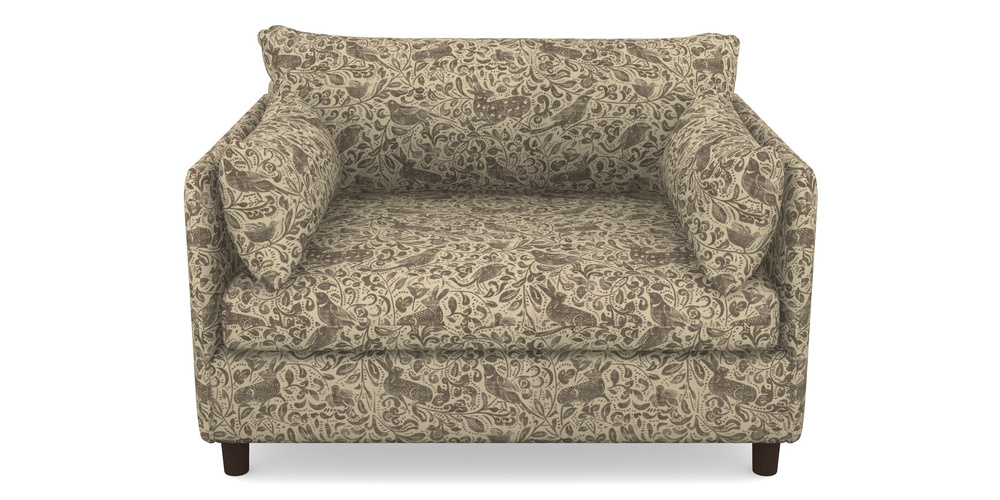 Product photograph of Madehurst Snuggler In V A Drawn From Nature - Bird And Rabbit - Brown from Sofas and Stuff Limited