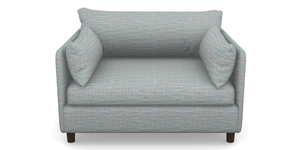 Product photograph of Madehurst Snuggler In Basket Weave - Blue from Sofas and Stuff Limited