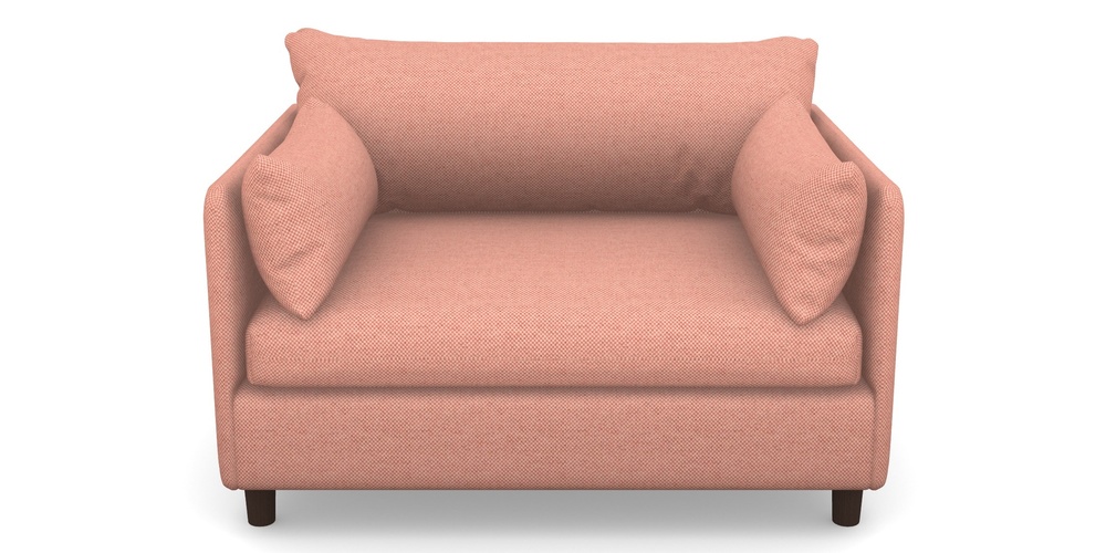 Product photograph of Madehurst Snuggler In Basket Weave - Peony from Sofas and Stuff Limited