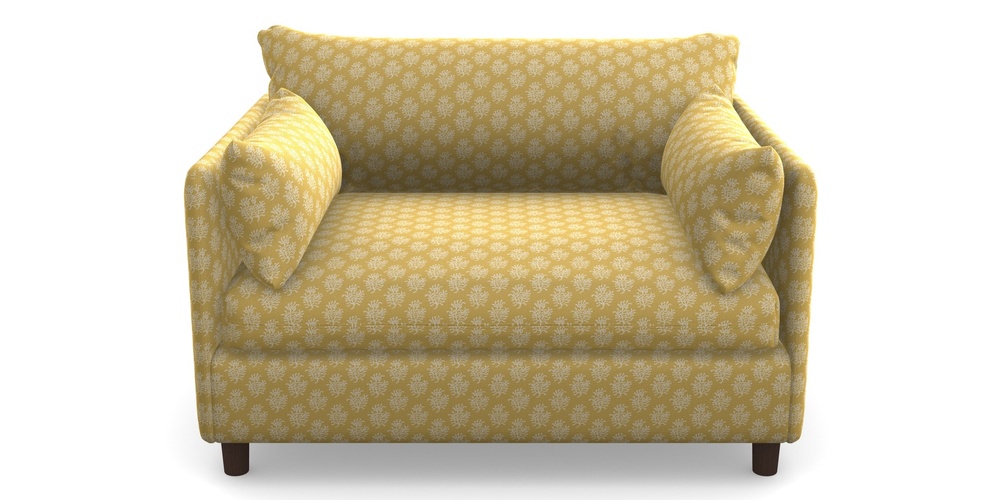 Product photograph of Madehurst Snuggler In Cloth 21 - Coral 1 - Canary from Sofas and Stuff Limited