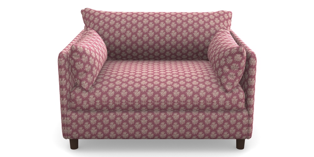 Product photograph of Madehurst Snuggler In Cloth 21 - Coral 1 - Cassis from Sofas and Stuff Limited