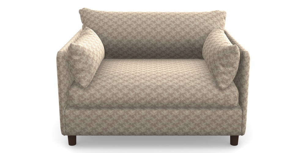 Product photograph of Madehurst Snuggler In Cloth 21 - Decorative Leaf - Beech from Sofas and Stuff Limited