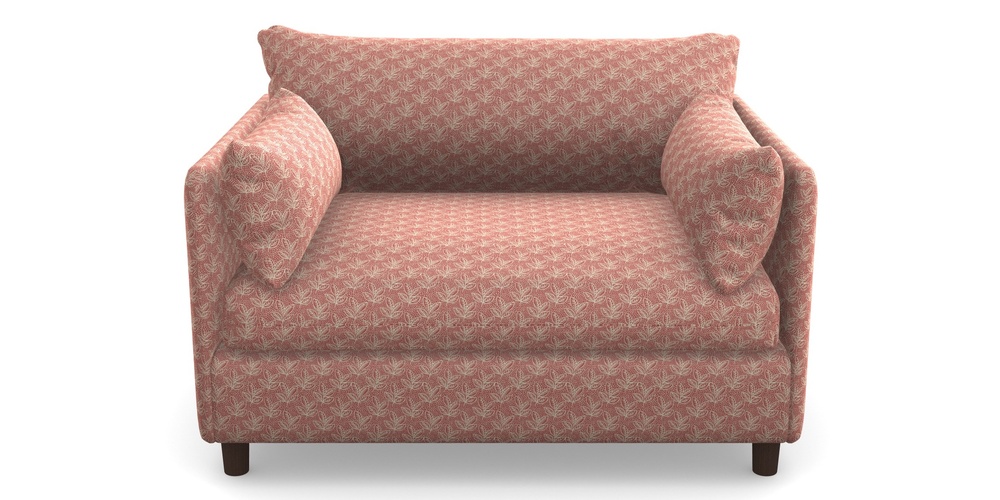 Product photograph of Madehurst Snuggler In Cloth 21 - Decorative Leaf - Ginger Snap from Sofas and Stuff Limited