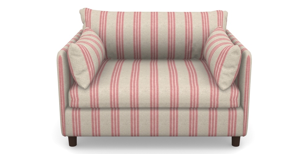 Product photograph of Madehurst Snuggler In Cloth 18 Stripes - Bengal - Cranberry from Sofas and Stuff Limited