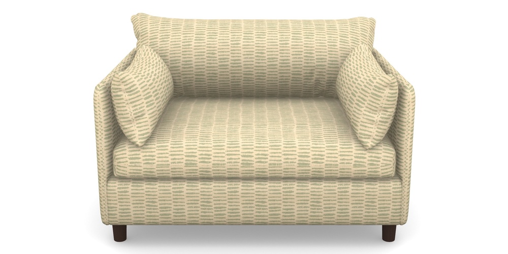 Product photograph of Madehurst Snuggler In Cloth 18 - Daub - Fennel from Sofas and Stuff Limited