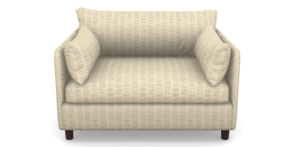 Product photograph of Madehurst Snuggler In Cloth 18 - Daub - Monsoon from Sofas and Stuff Limited