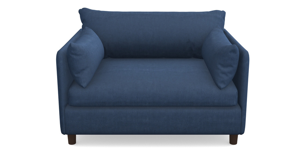 Product photograph of Madehurst Snuggler In Clever Tough And Eco Velvet - Agean from Sofas and Stuff Limited