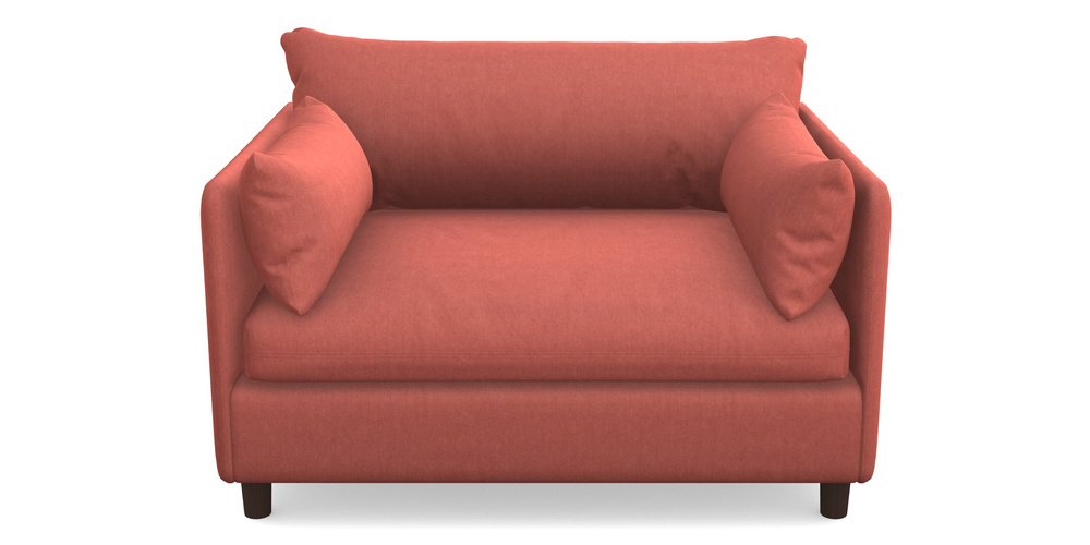 Product photograph of Madehurst Snuggler In Clever Tough And Eco Velvet - Damson from Sofas and Stuff Limited