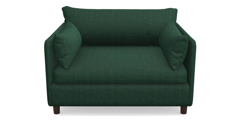 Product photograph of Madehurst Snuggler In Clever Tough And Eco Velvet - Pine from Sofas and Stuff Limited