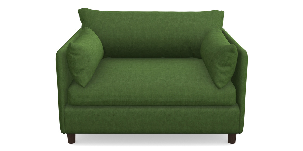 Product photograph of Madehurst Snuggler In Clever Tough And Eco Velvet - Shamrock from Sofas and Stuff Limited