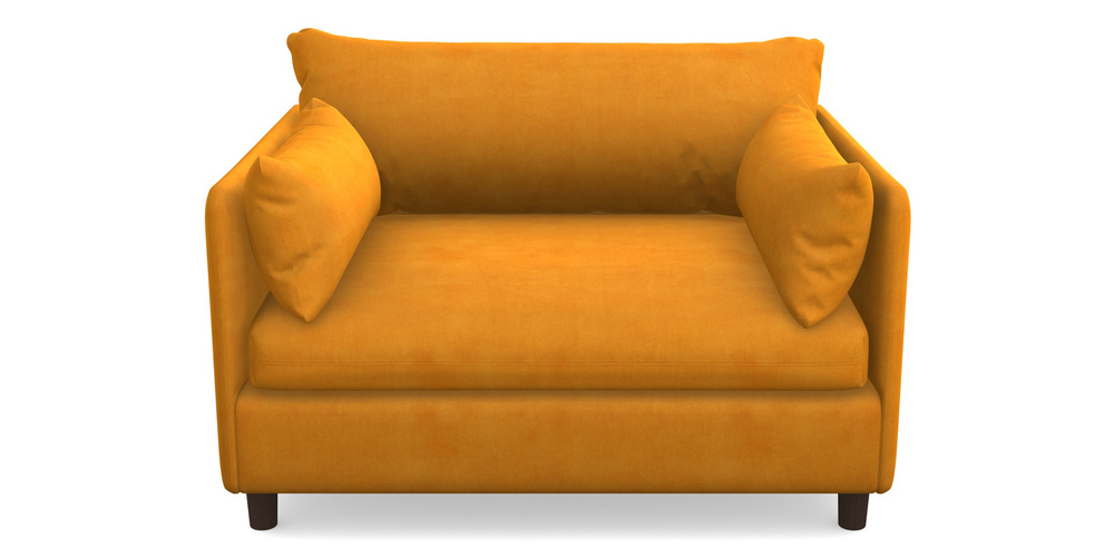 Product photograph of Madehurst Snuggler In Clever Tough And Eco Velvet - Spice from Sofas and Stuff Limited