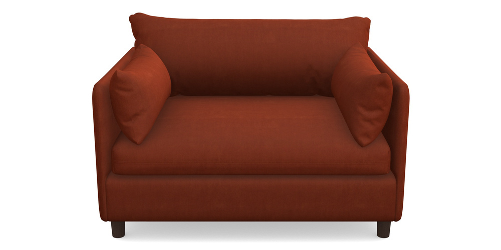 Product photograph of Madehurst Snuggler In Clever Tough And Eco Velvet - Tawny from Sofas and Stuff Limited