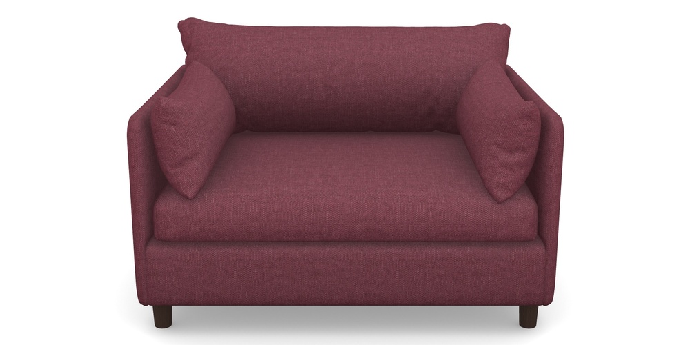 Product photograph of Madehurst Snuggler In Easy Clean Plain - Chianti from Sofas and Stuff Limited